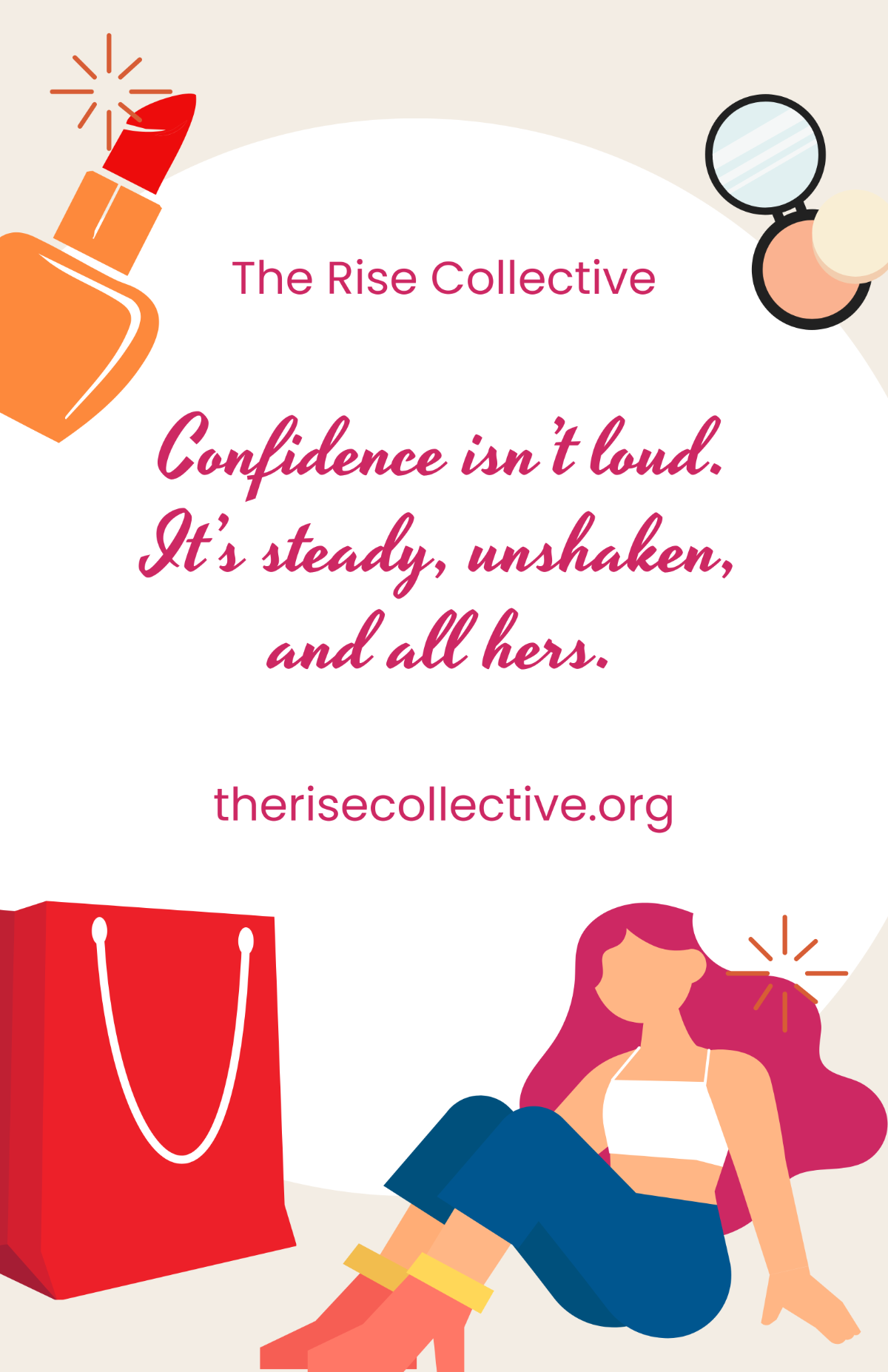 Free Colorful Girl Confidence Poster Template