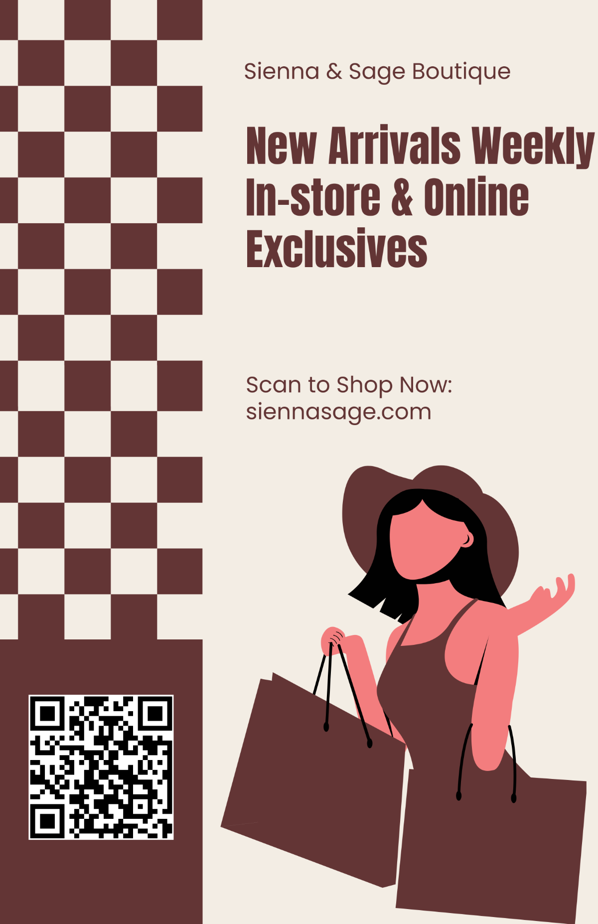 Free Girl Poster for Shop Template