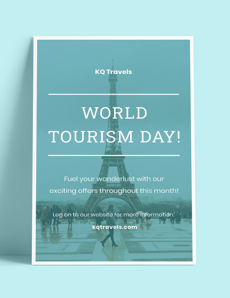 World Tourism Day Poster Template