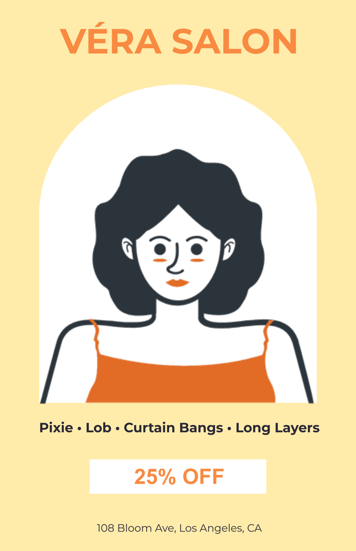 Free Girl Haircut Styles Poster Template