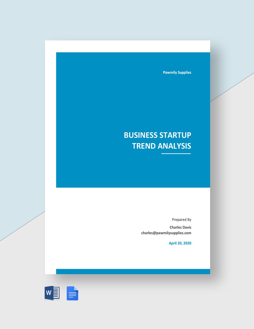 Business Startup Trend Analysis Template