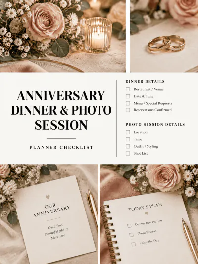 Free Free Wedding Anniversary Planner Template to Edit Online