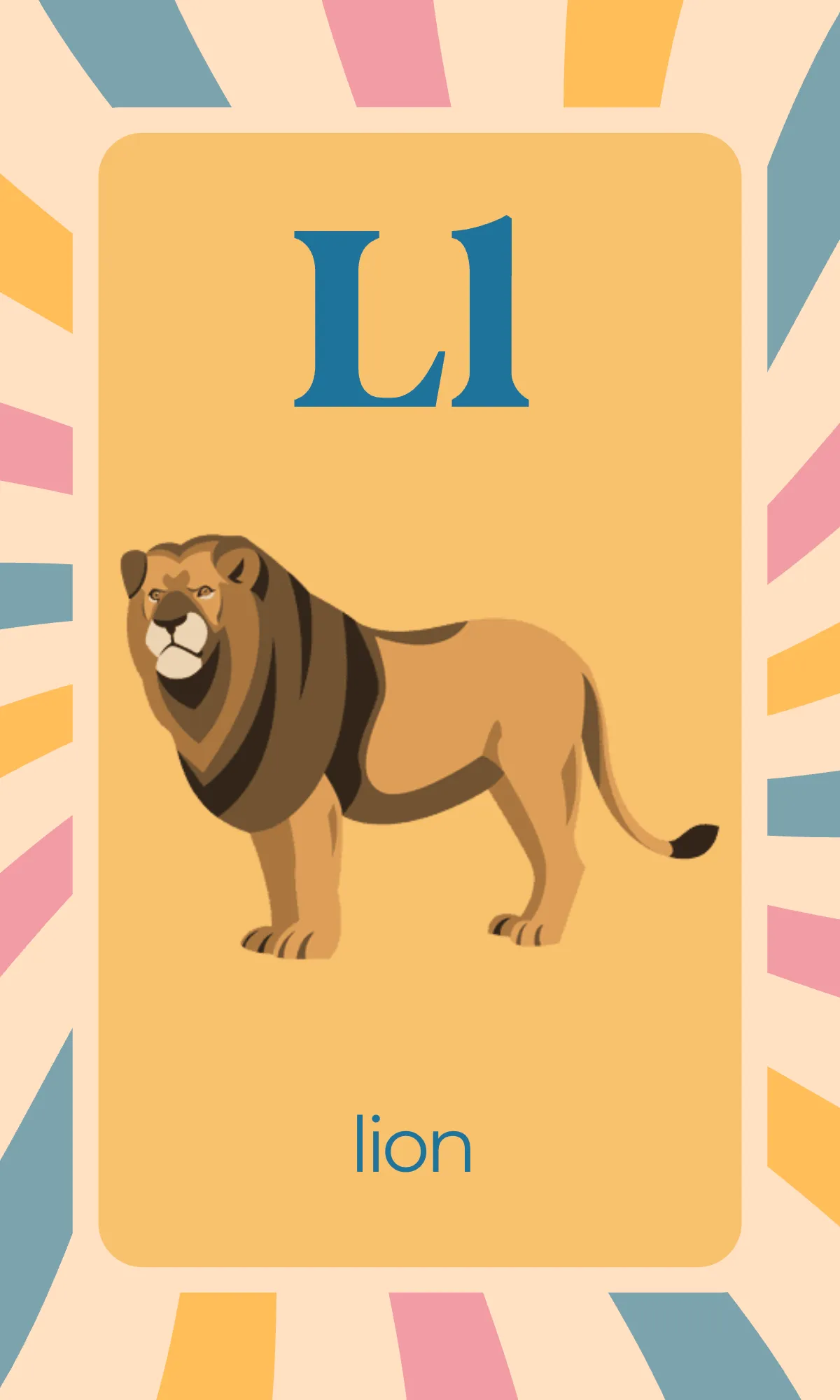 Free Colorful Alphabet Flashcards Template to Edit Online