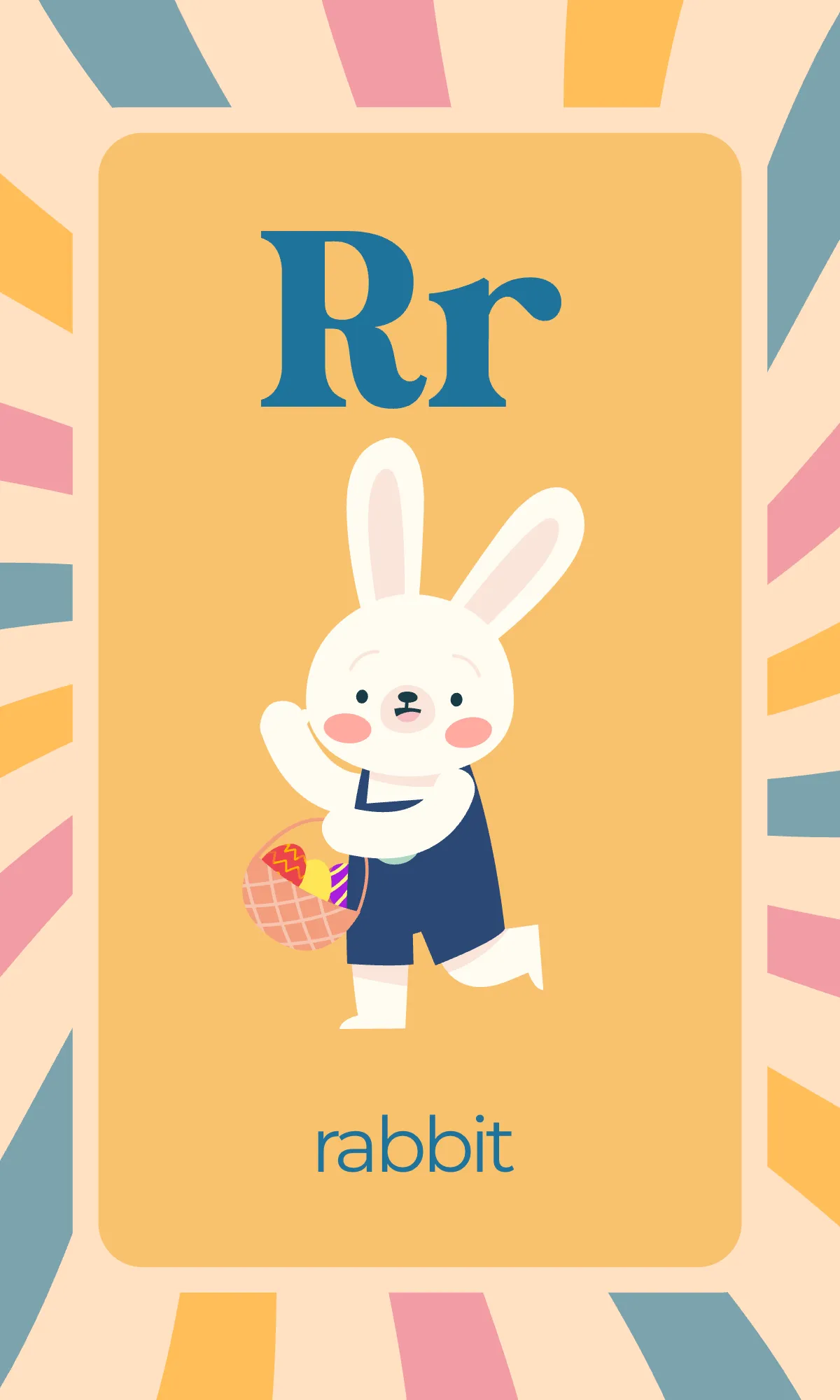 Free Colorful Alphabet Flashcards Template to Edit Online