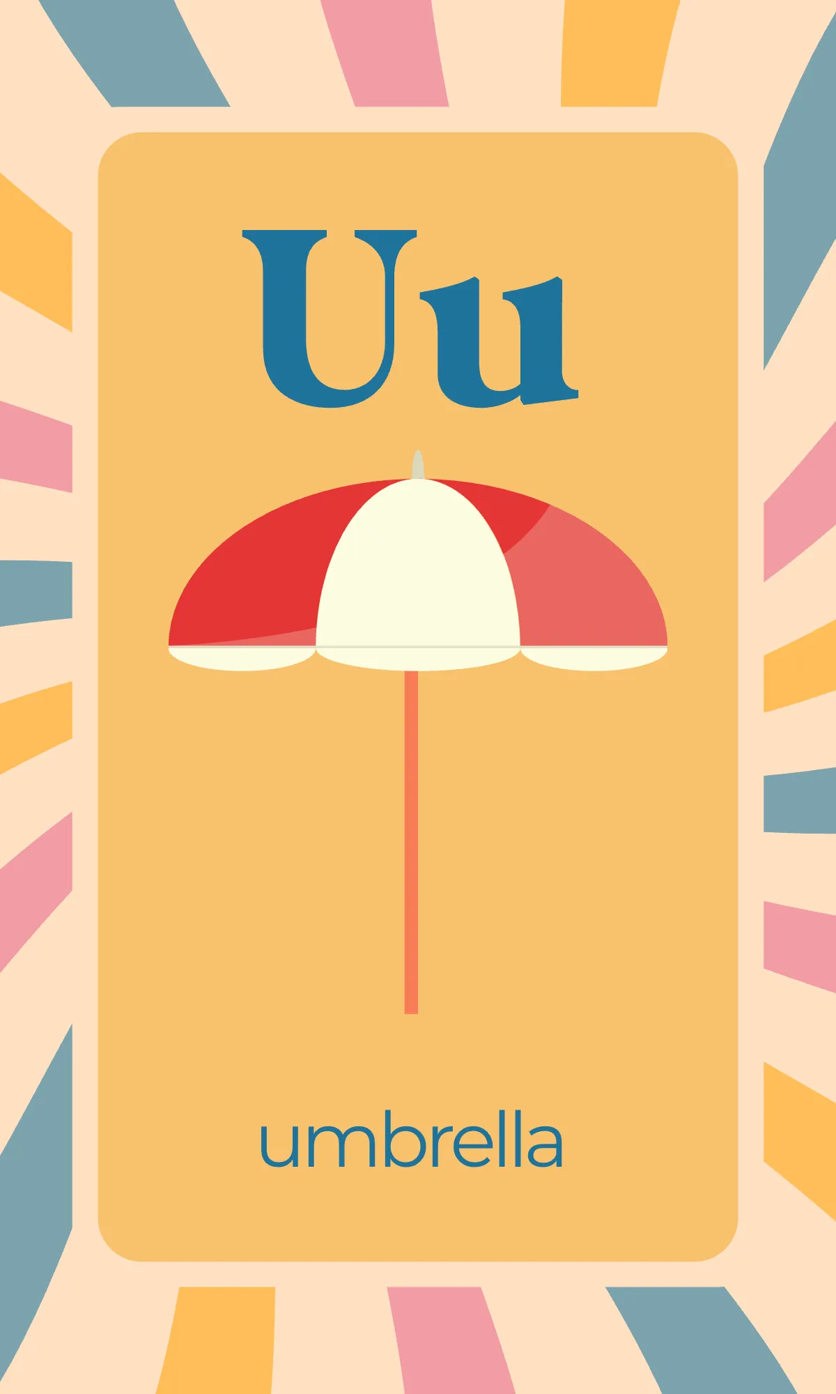 Free Colorful Alphabet Flashcards Template to Edit Online