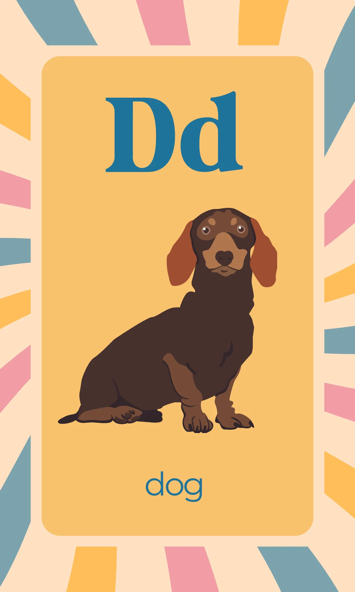 Free Colorful Alphabet Flashcards Template to Edit Online