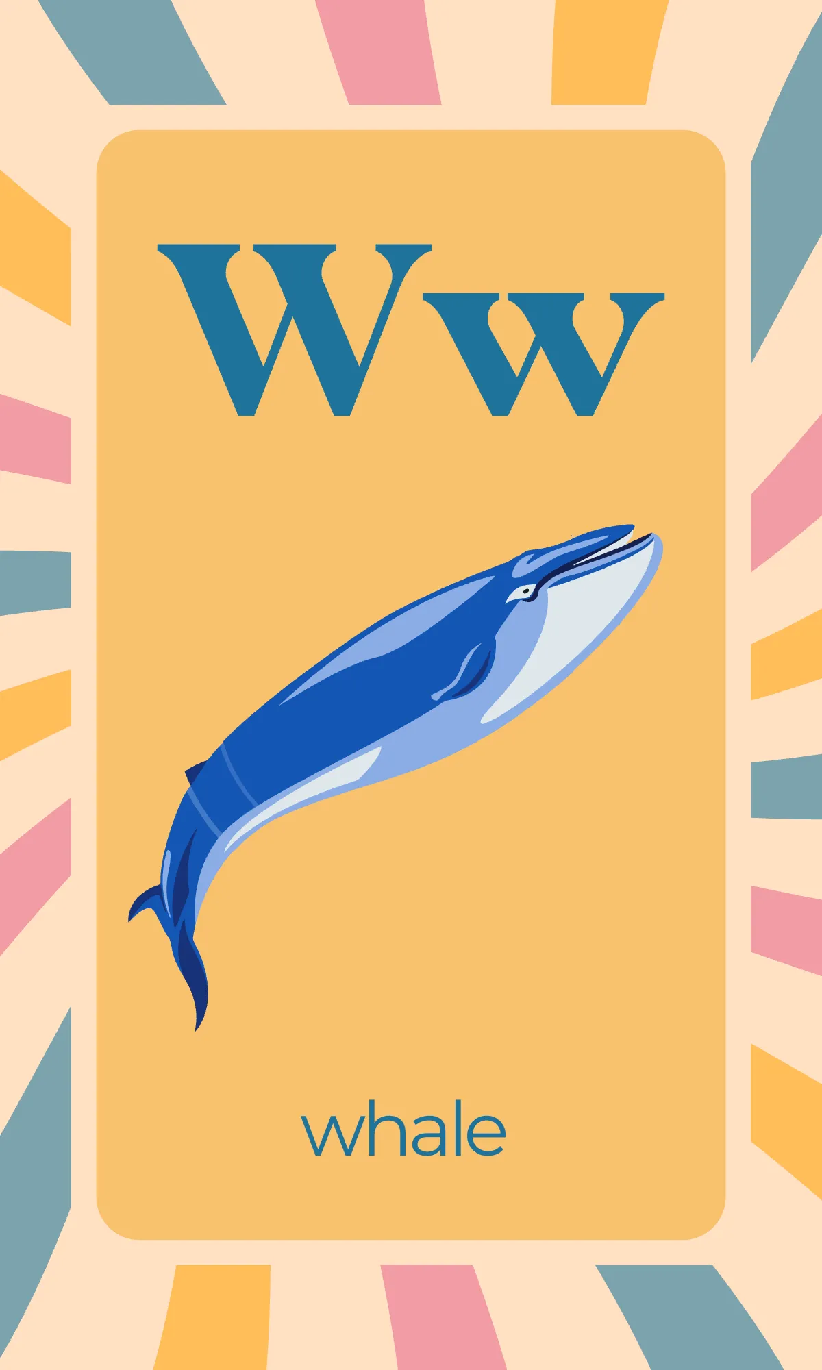 Free Colorful Alphabet Flashcards Template to Edit Online