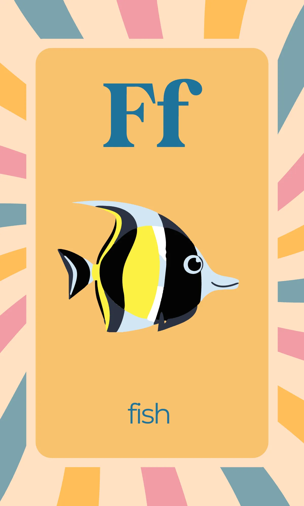 Free Colorful Alphabet Flashcards Template to Edit Online