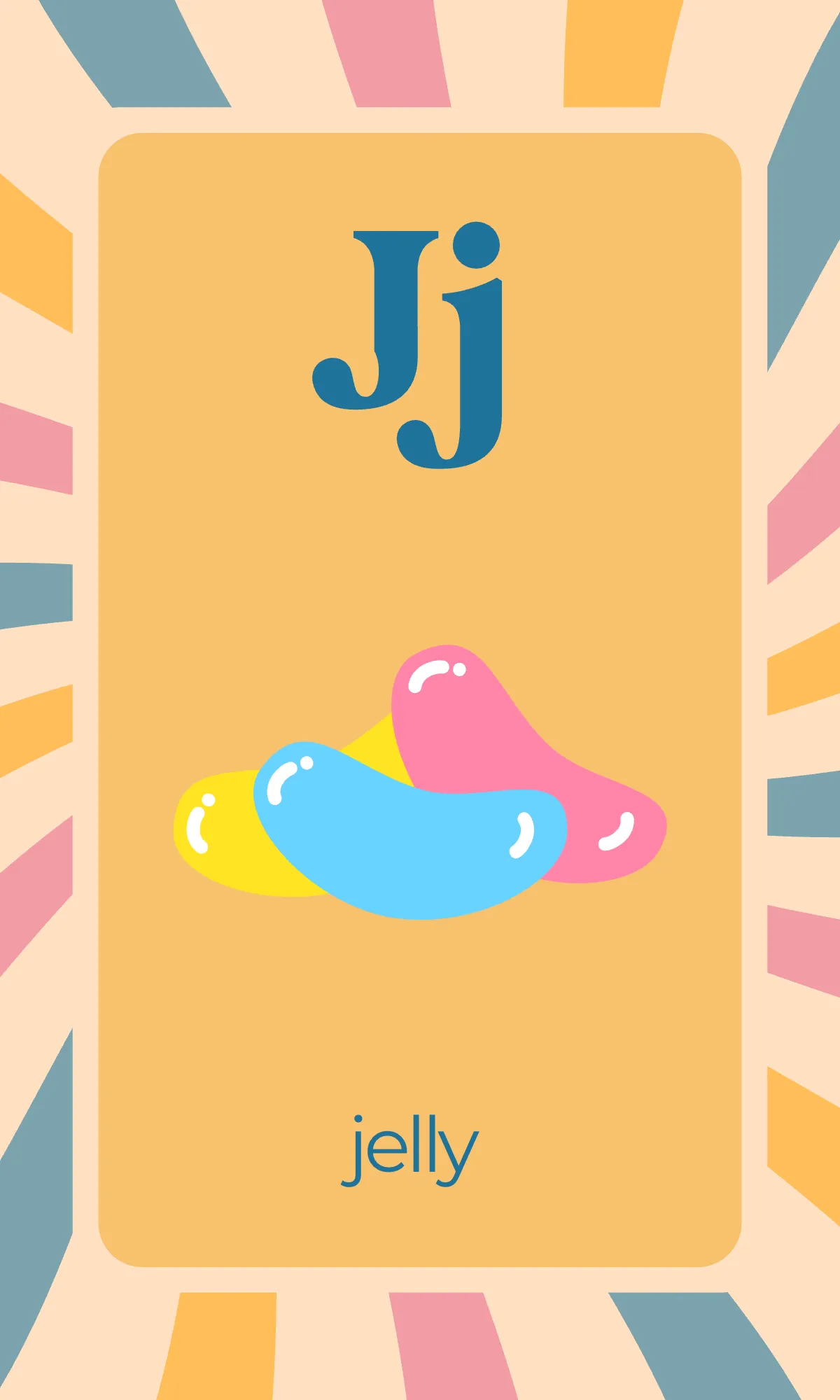 Free Colorful Alphabet Flashcards Template to Edit Online