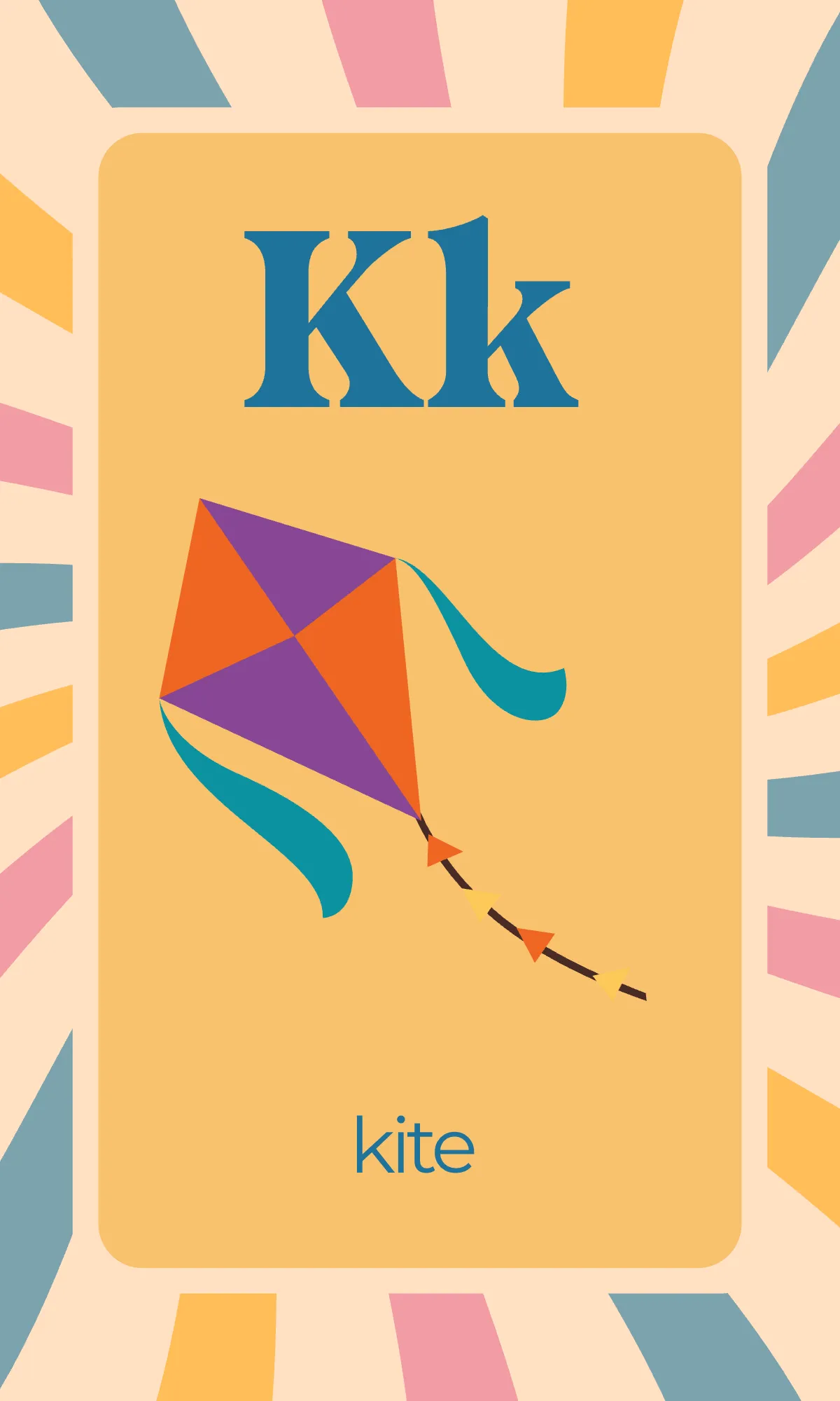 Free Colorful Alphabet Flashcards Template to Edit Online