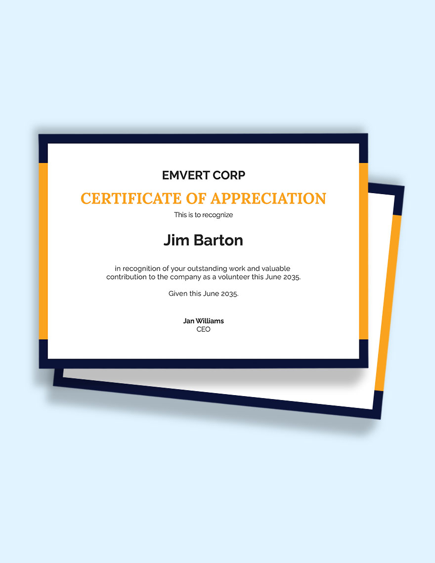 FREE Volunteer Certificate Templates & Examples - Edit Online ...