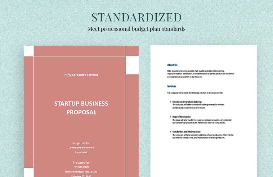 Startup Business Proposal Template