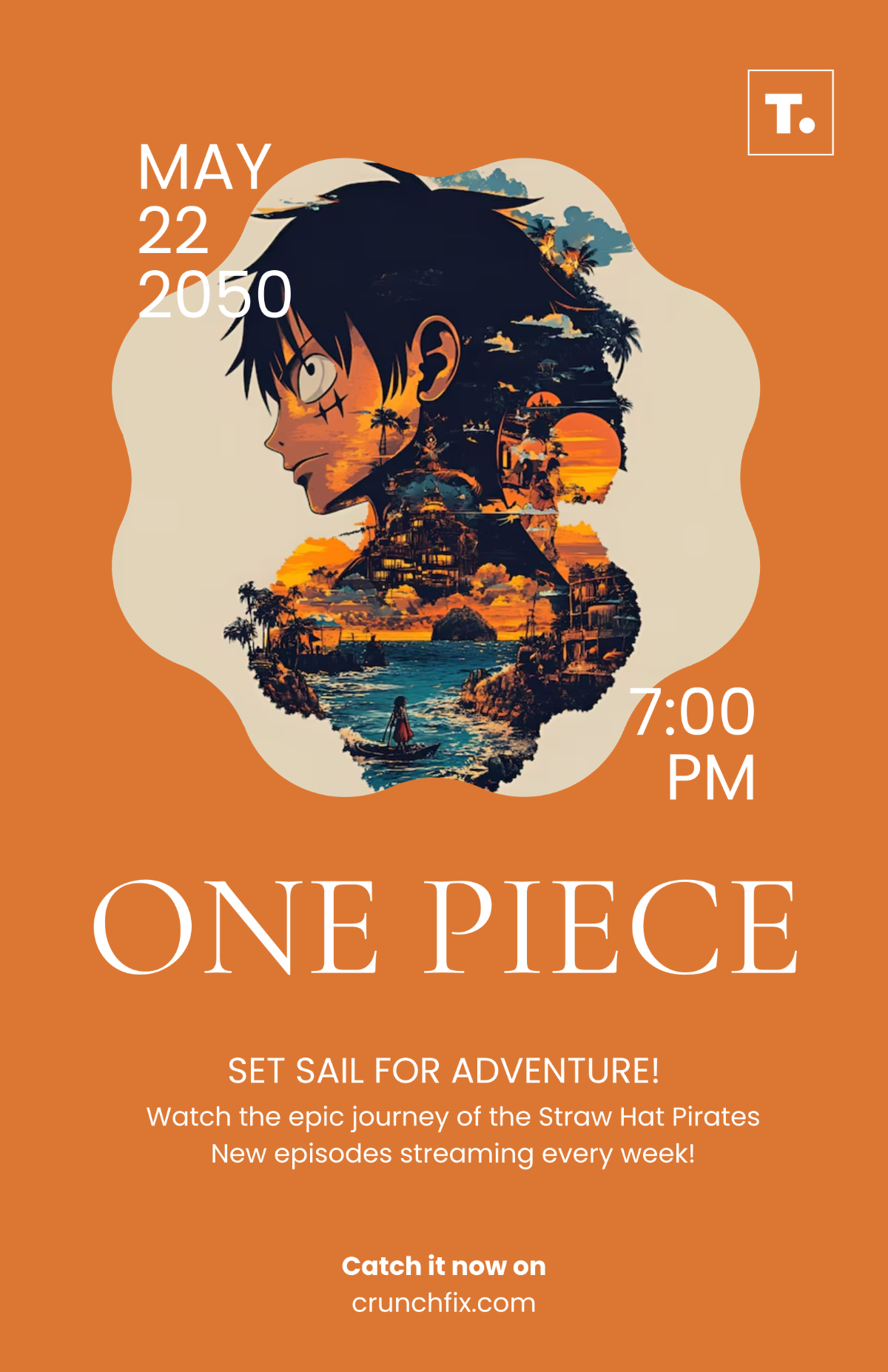Free Framed One Piece Poster Template