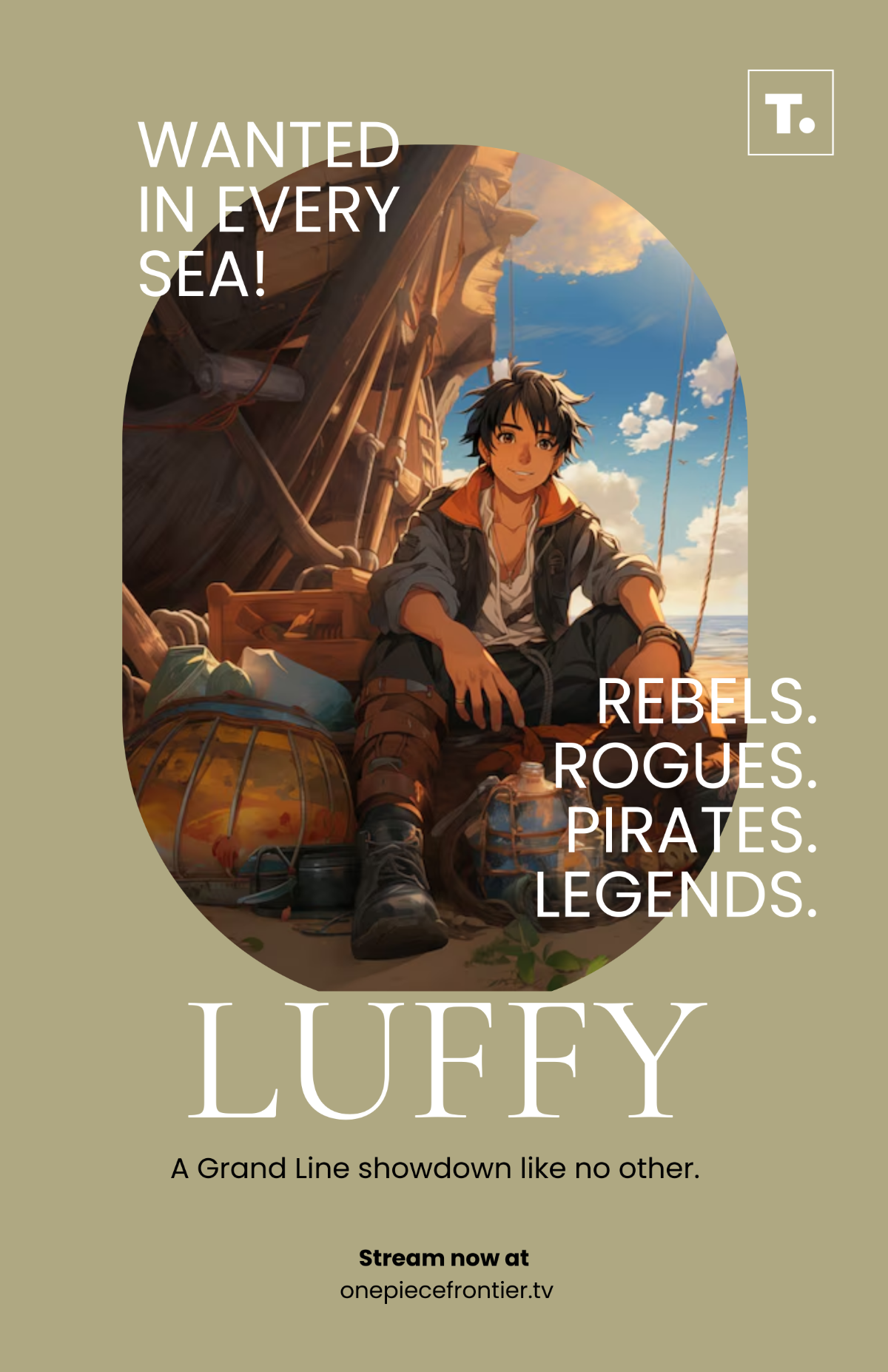Free One Piece Western Poster Template