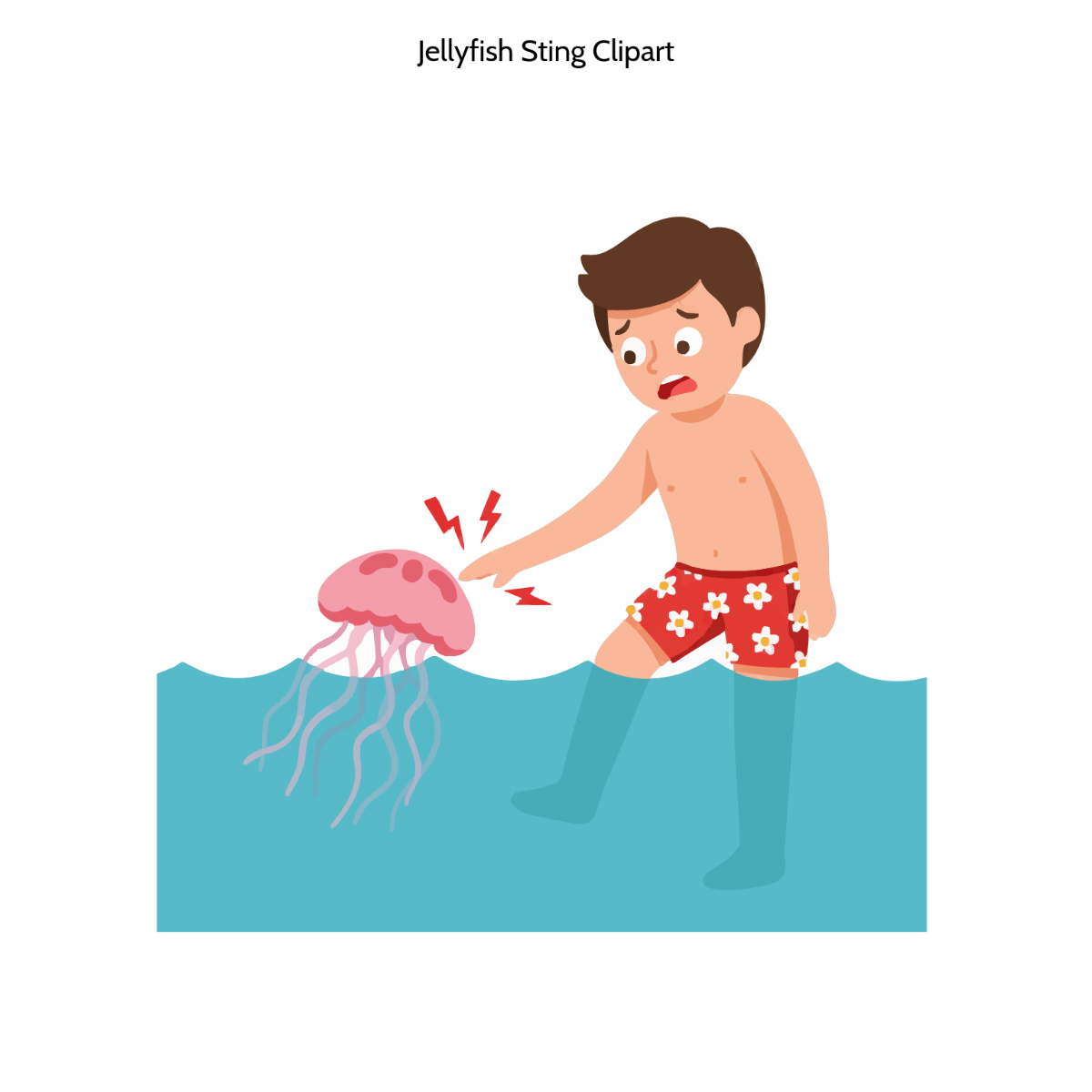 Free Jellyfish Sting Clipart Template