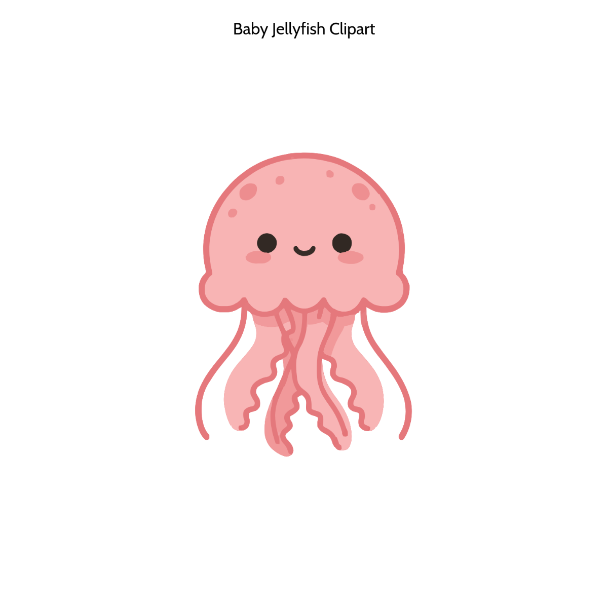 Free Baby Jellyfish Clipart Template