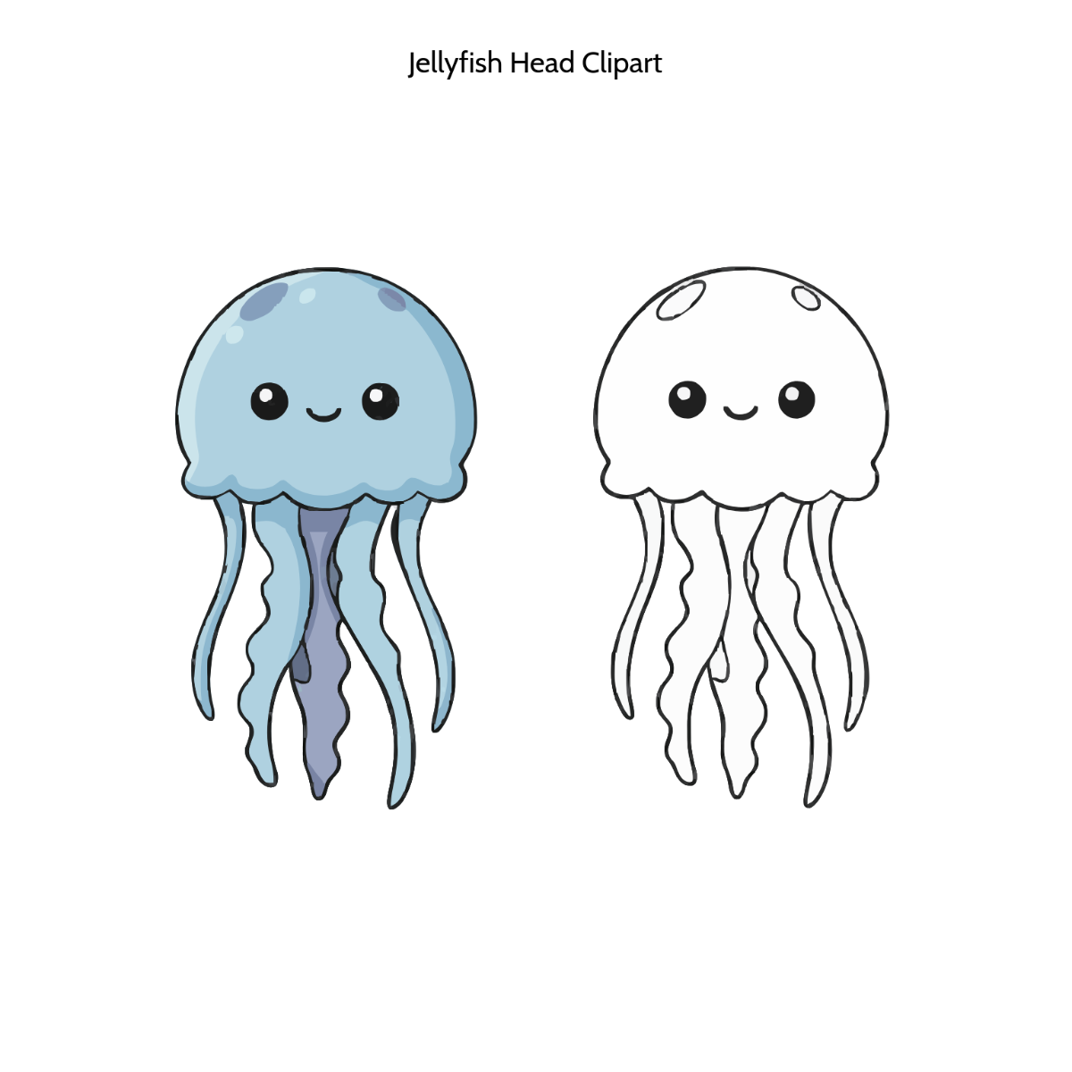 Free Jellyfish Head Clipart Template