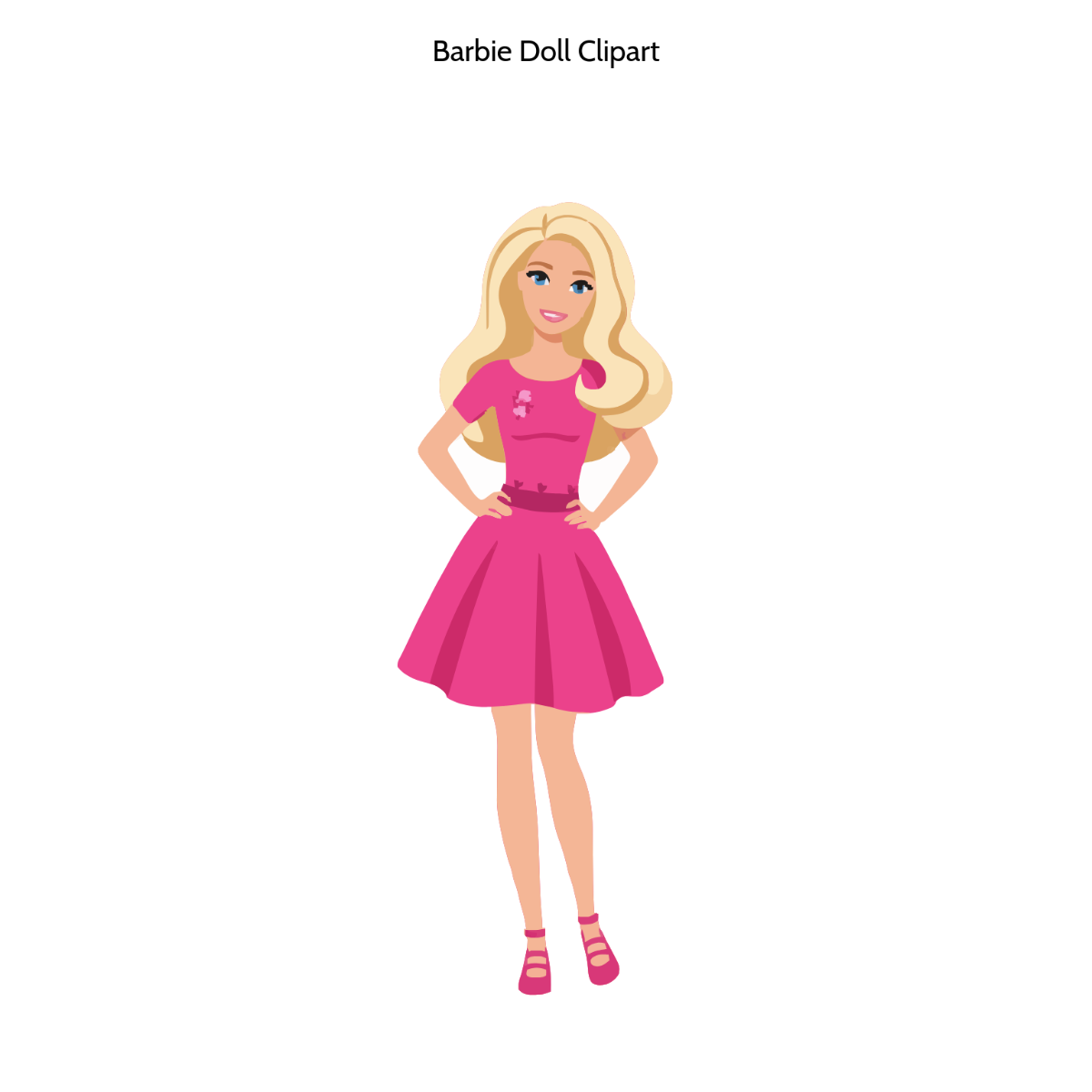 Free Barbie Doll Clipart Template