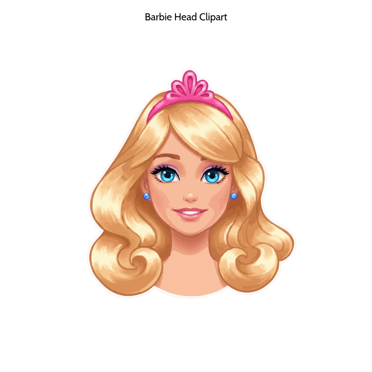 Free Barbie Head Clipart Template to Edit Online