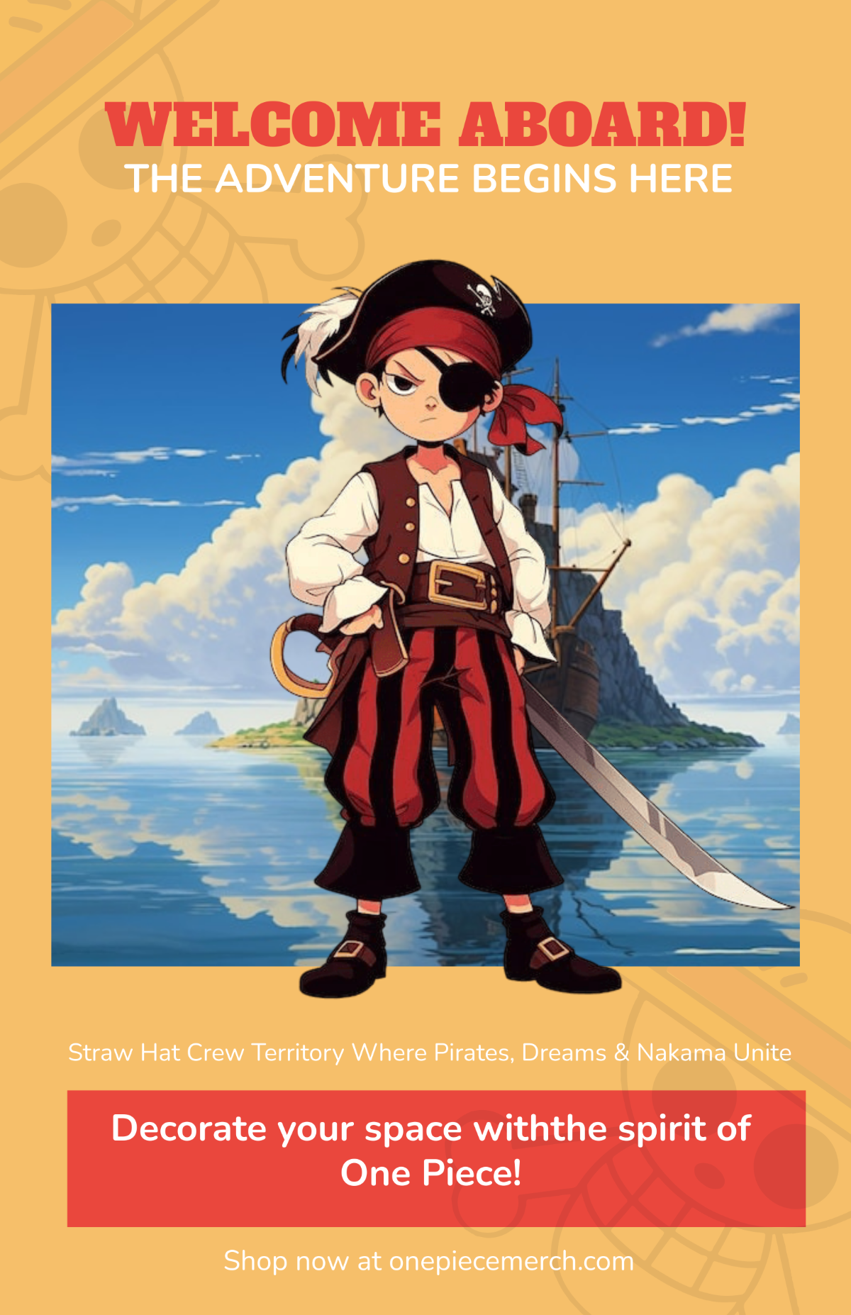 Free One Piece Decoration Poster Template