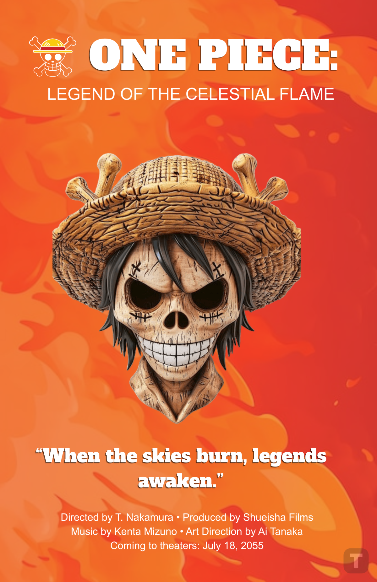 Free Modern One Piece Movie Poster Template