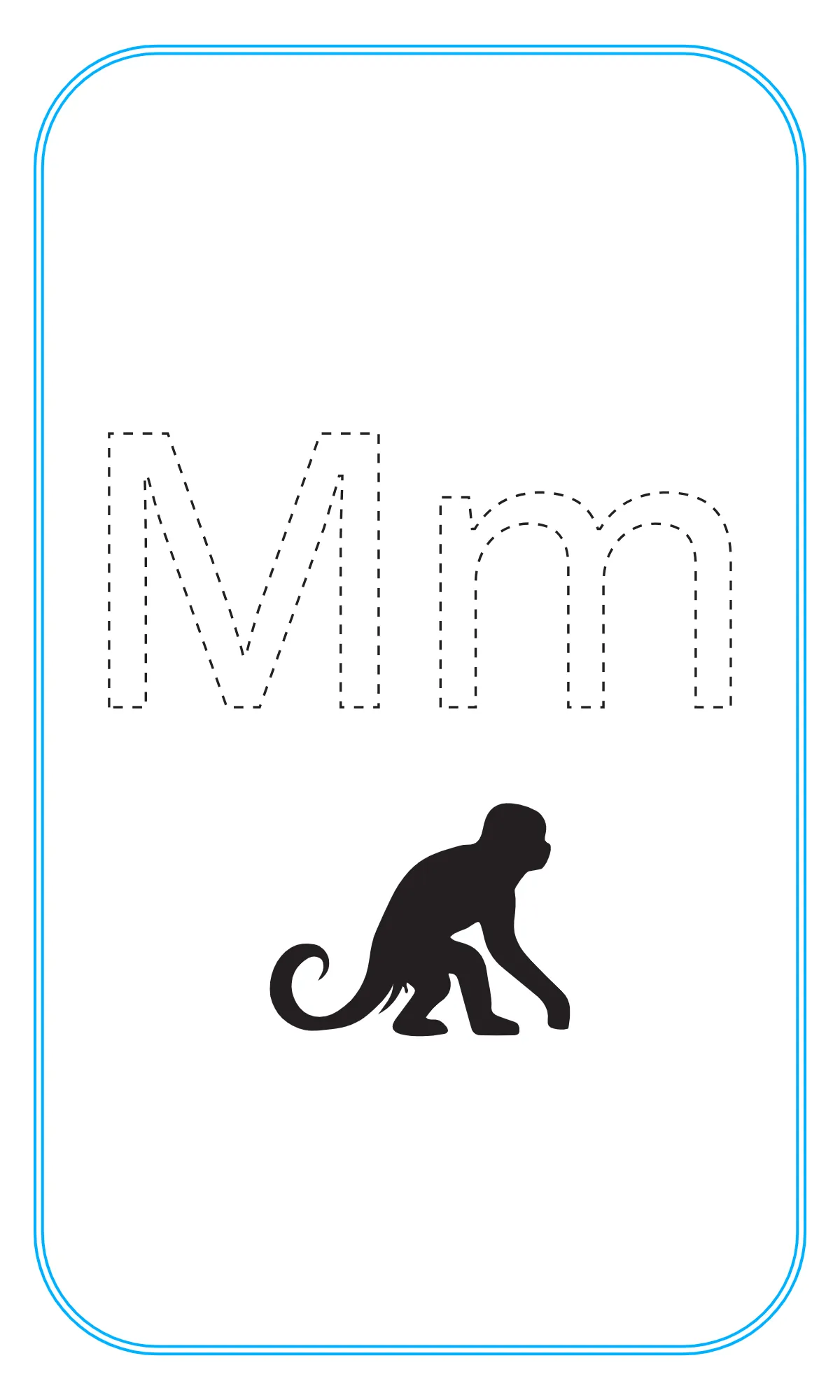 Free Blank Alphabet Tracing Flashcards Template to Edit Online