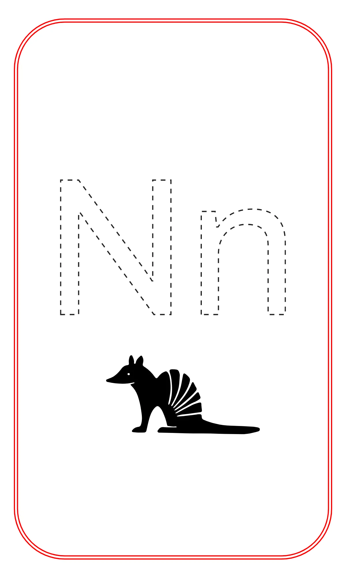 Free Blank Alphabet Tracing Flashcards Template to Edit Online