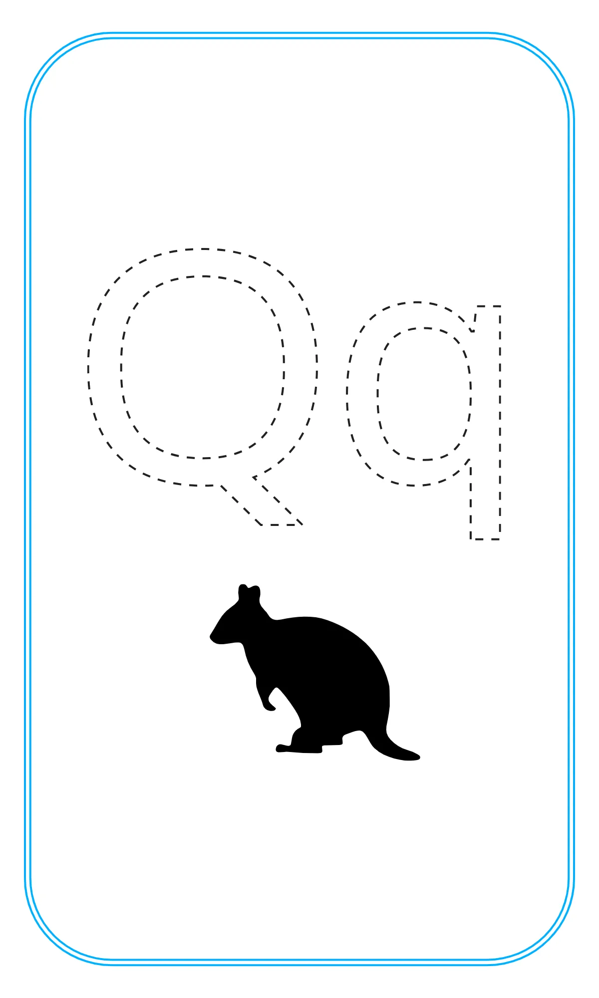Free Blank Alphabet Tracing Flashcards Template to Edit Online