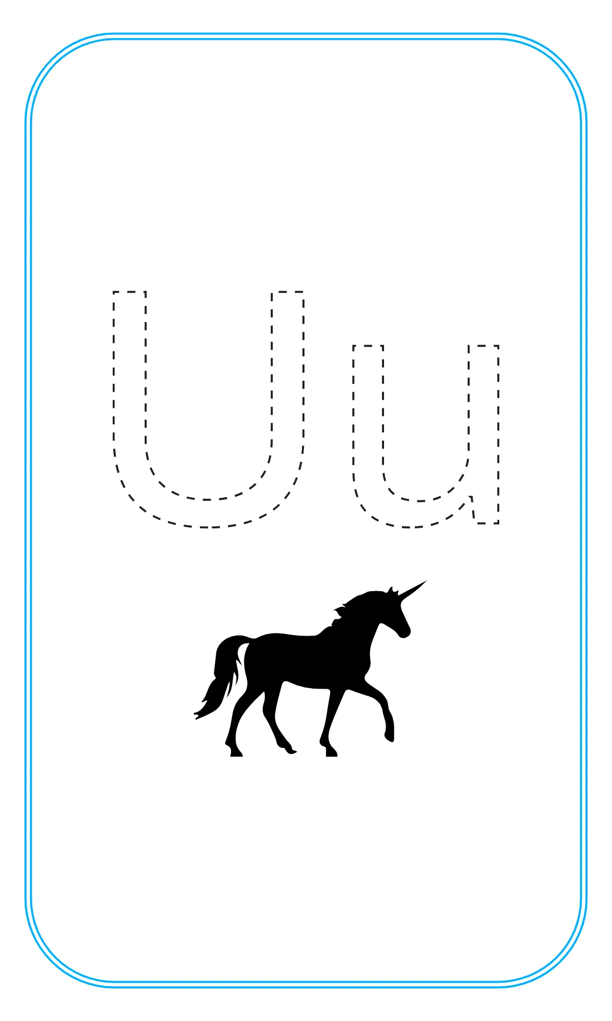 Free Blank Alphabet Tracing Flashcards Template to Edit Online