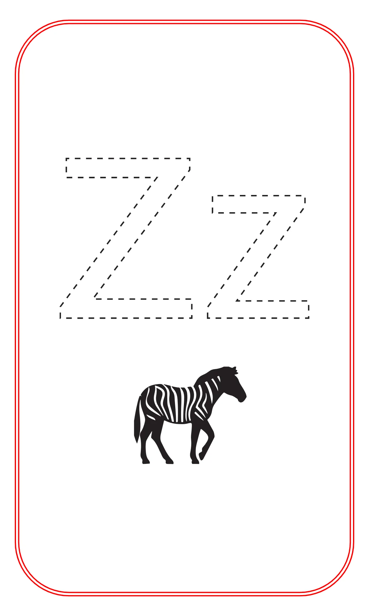 Free Blank Alphabet Tracing Flashcards Template to Edit Online