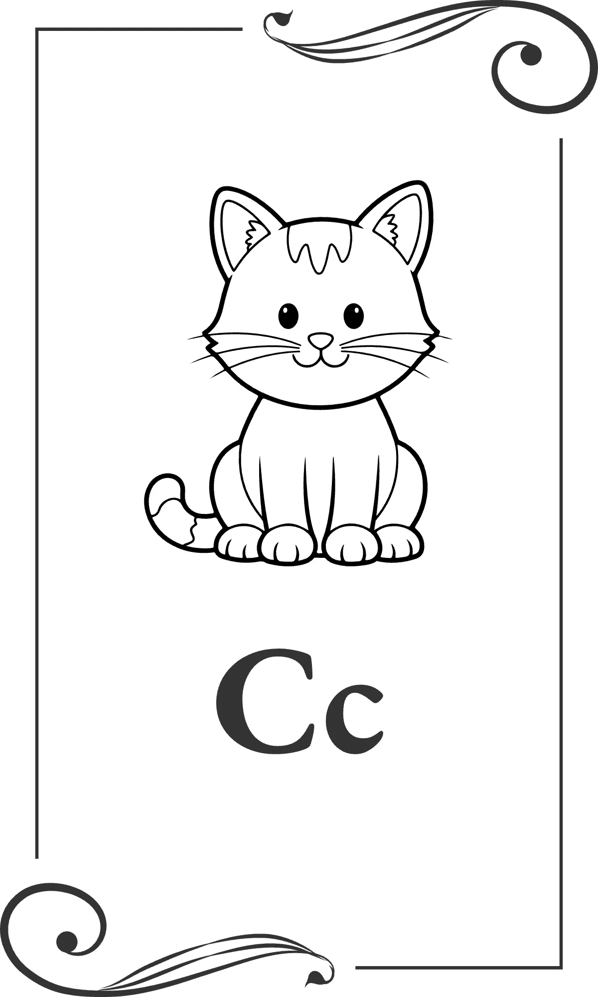 Free Coloring Alphabet Flashcards Template to Edit Online