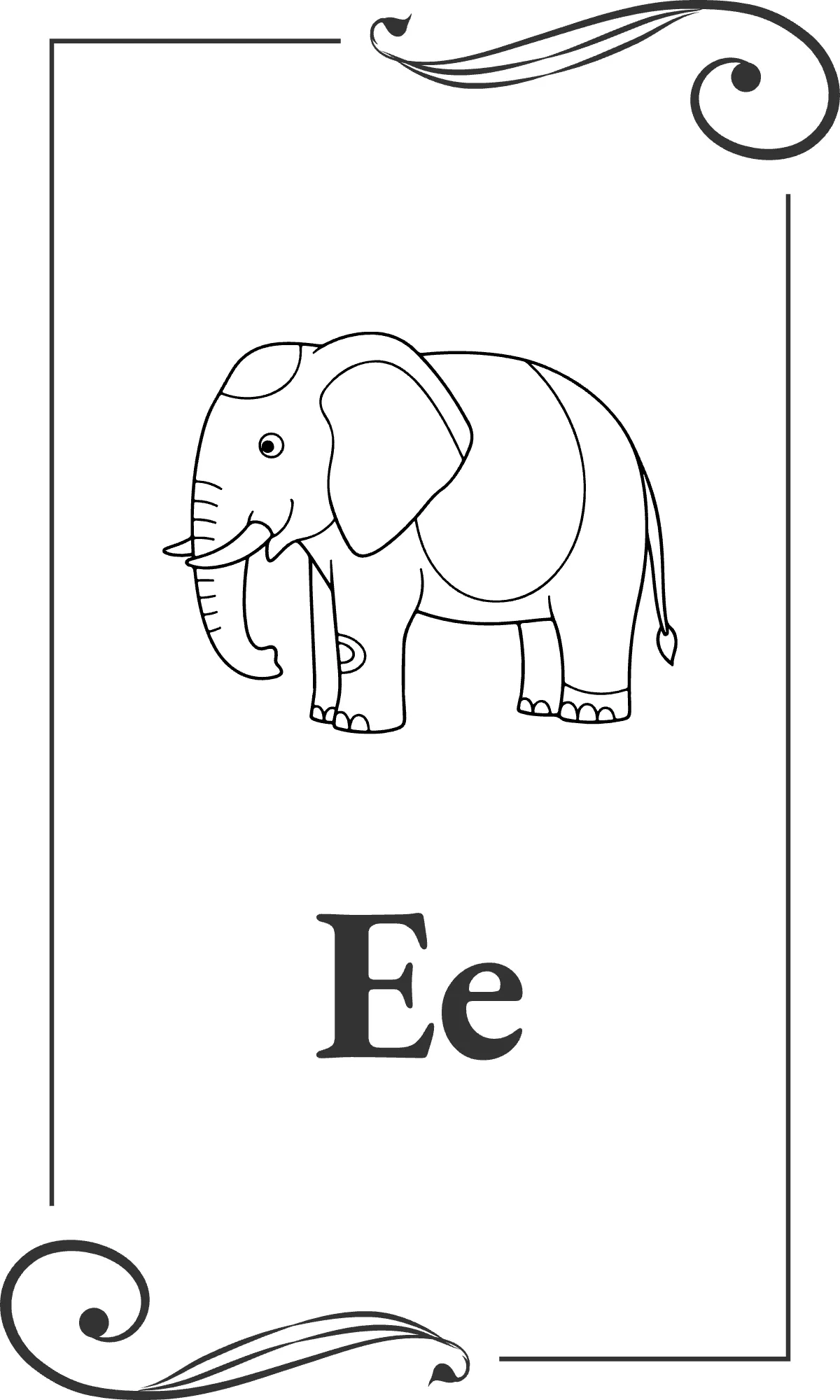 Free Coloring Alphabet Flashcards Template to Edit Online