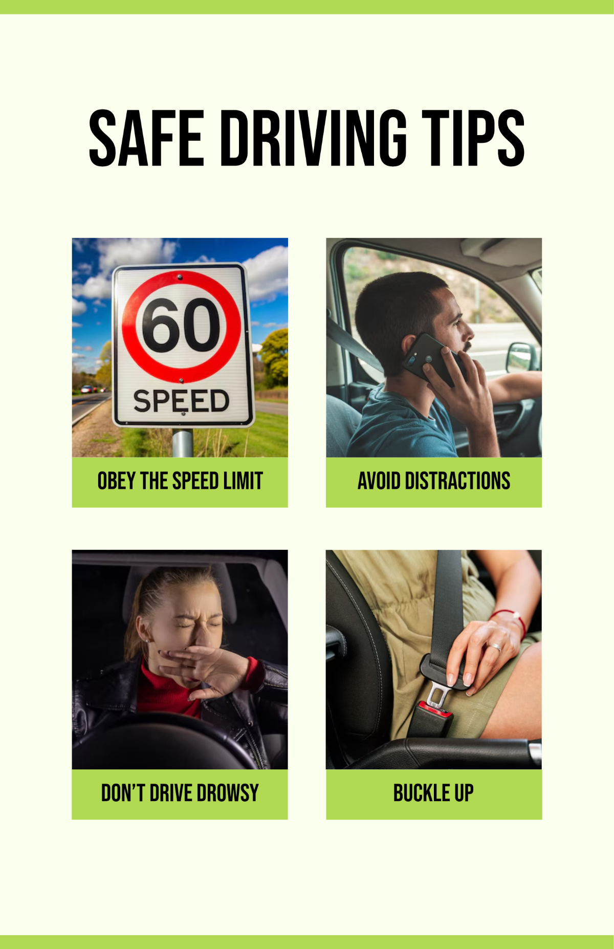 Free Creative Safety First Poster Template to Edit Online