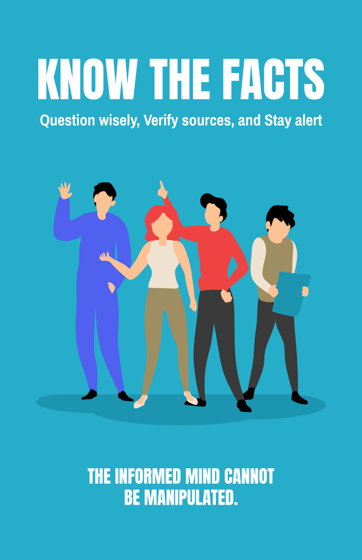 Free Informative Propaganda Poster Template