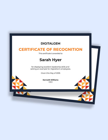 Free Certificate Border Design Template - Word | Template.net