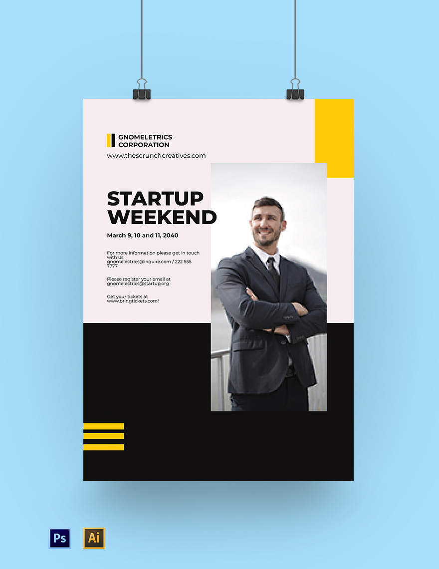 Free Startup Weekend Poster Template