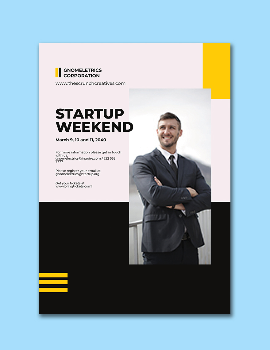 Startup Weekend Poster Printable