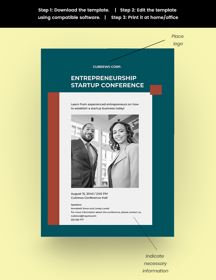 Entrepreneurship Startup Poster Snippet