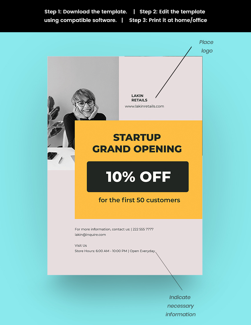 Startup Advertisement Poster Template