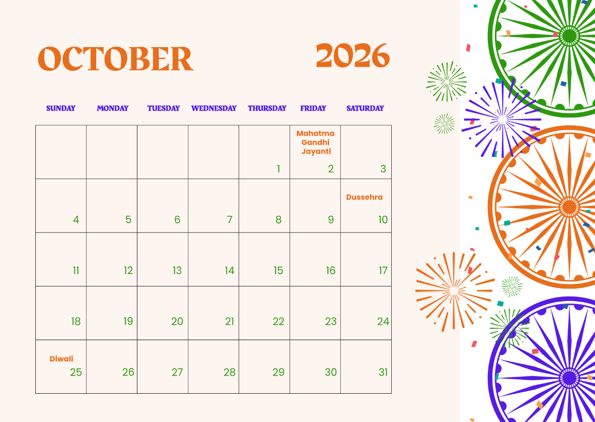 Free October 2025 Calendar Templates Editable And Printable