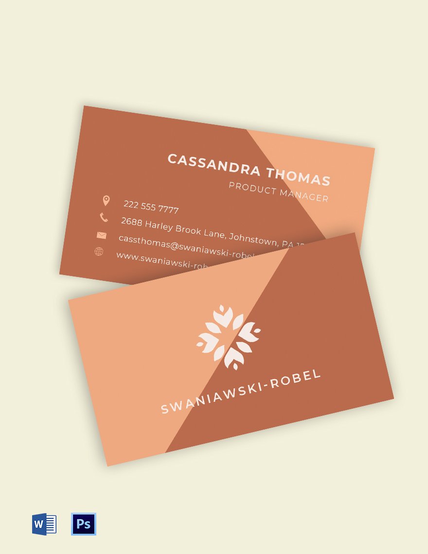 Startup Company Business Card Template