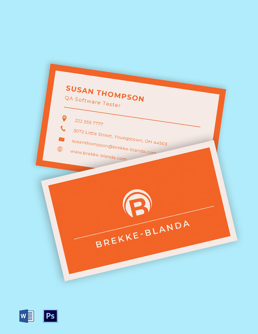 Business Card for Startup Business Template