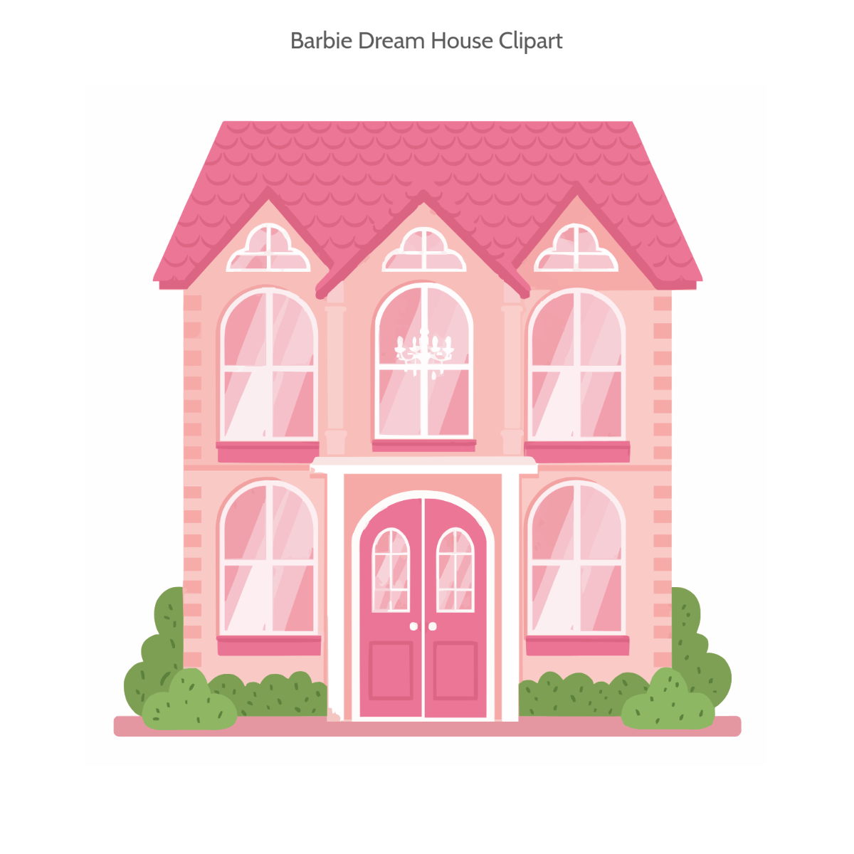 Free Barbie Dream House Clipart Template