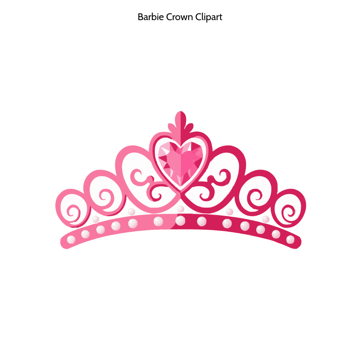 Free Barbie Crown Clipart Template