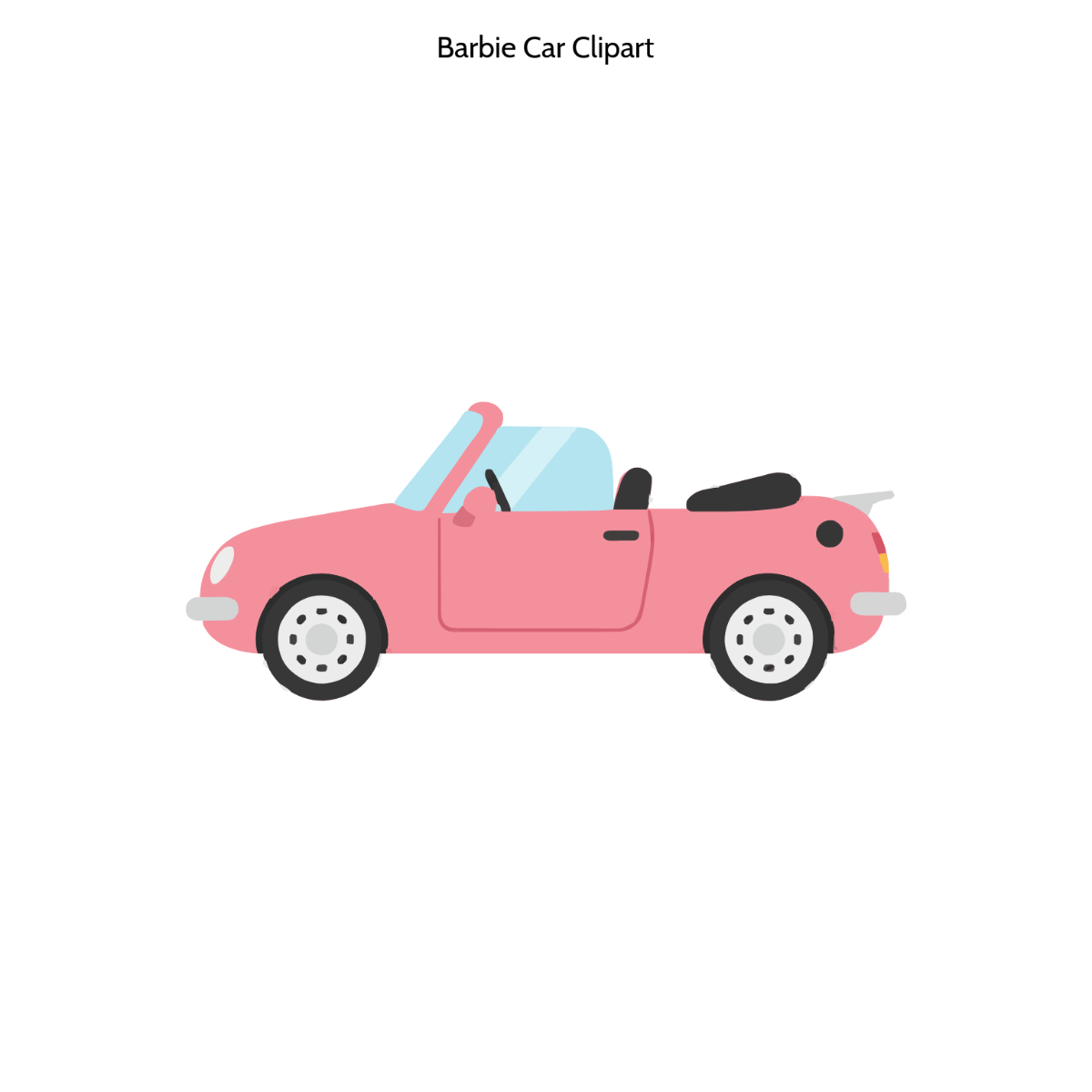 Free Barbie Car Clipart Template