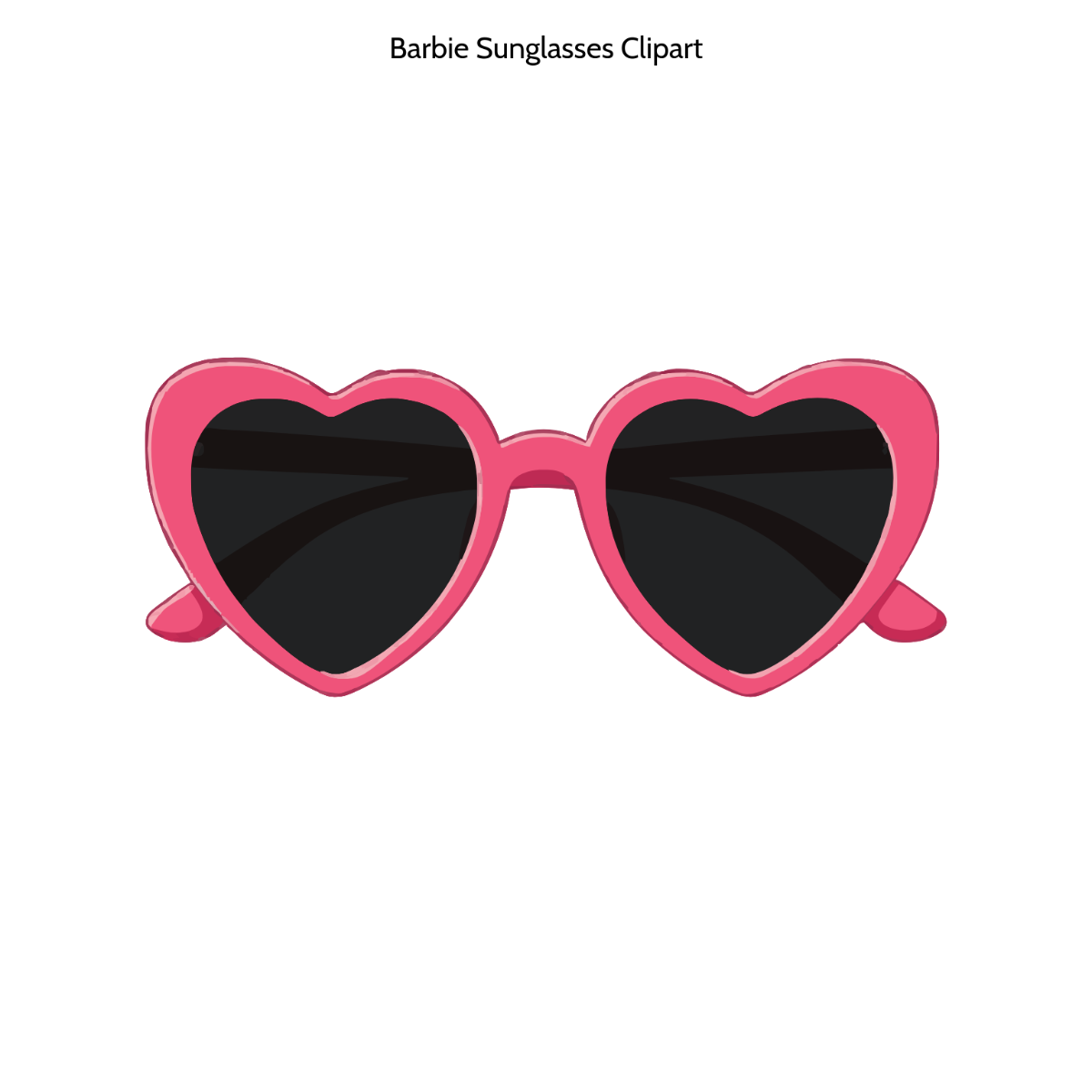 Free Barbie Sunglasses Clipart Template