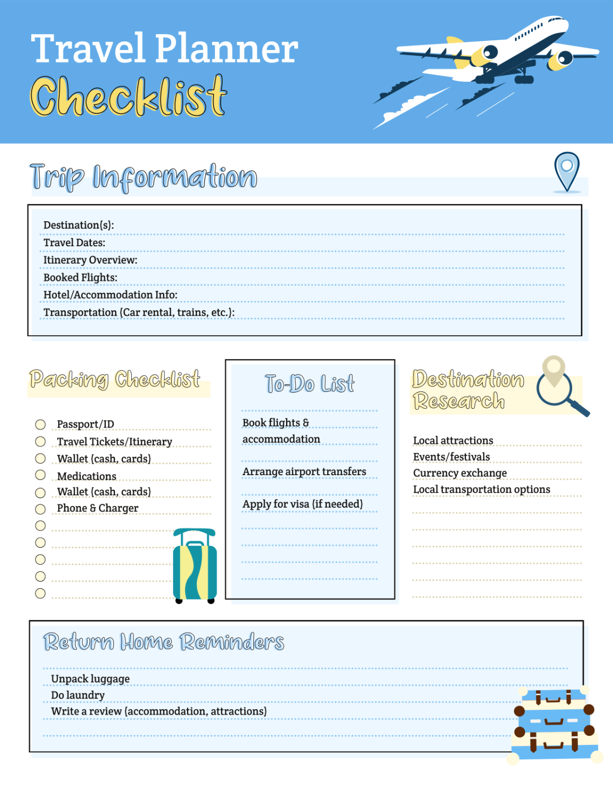 Free Travel Planner Checklist Template To Edit Online Free Travel Planner Checklist Template To Edit Online