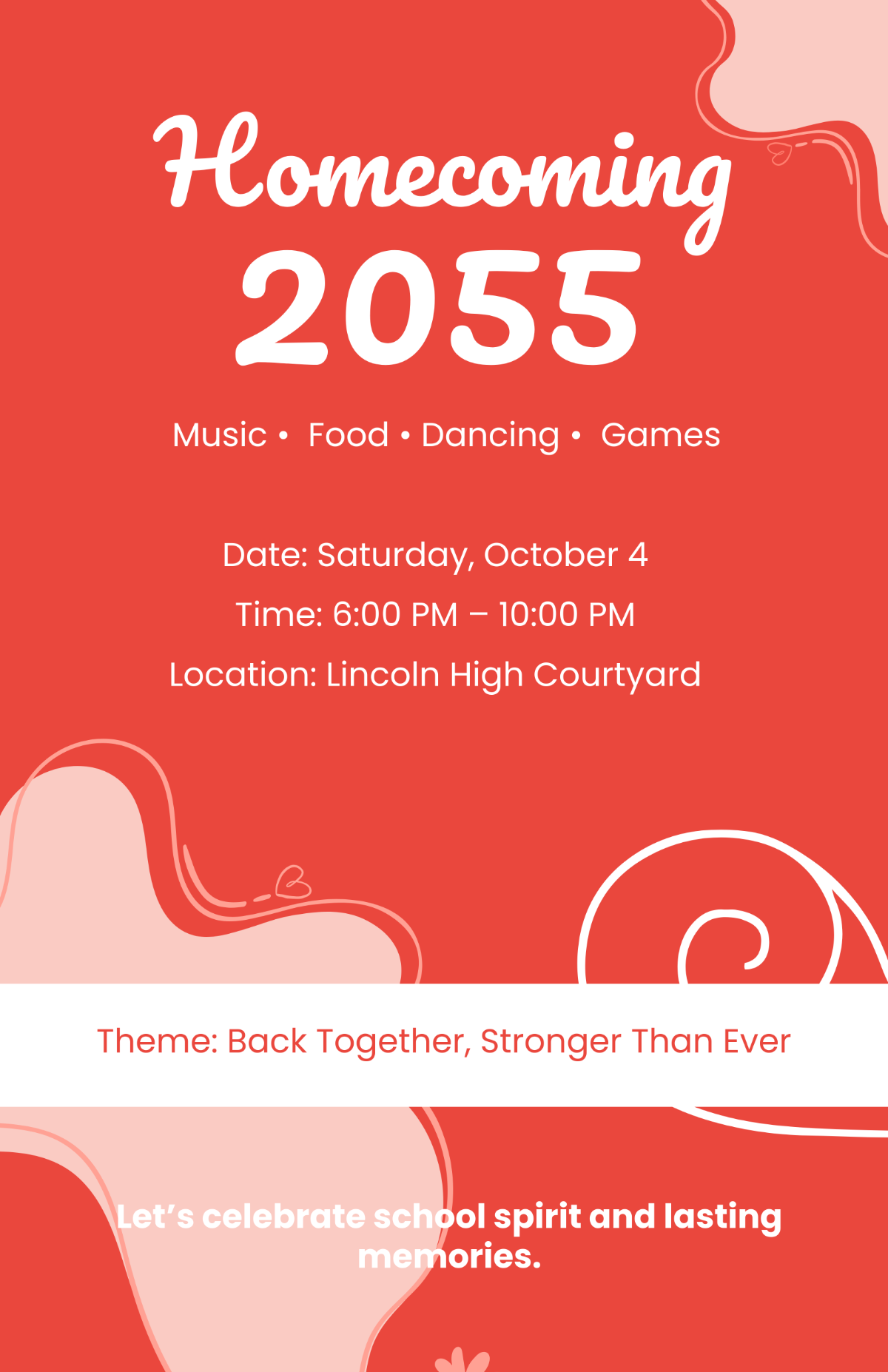 Free Homecoming Poster Template