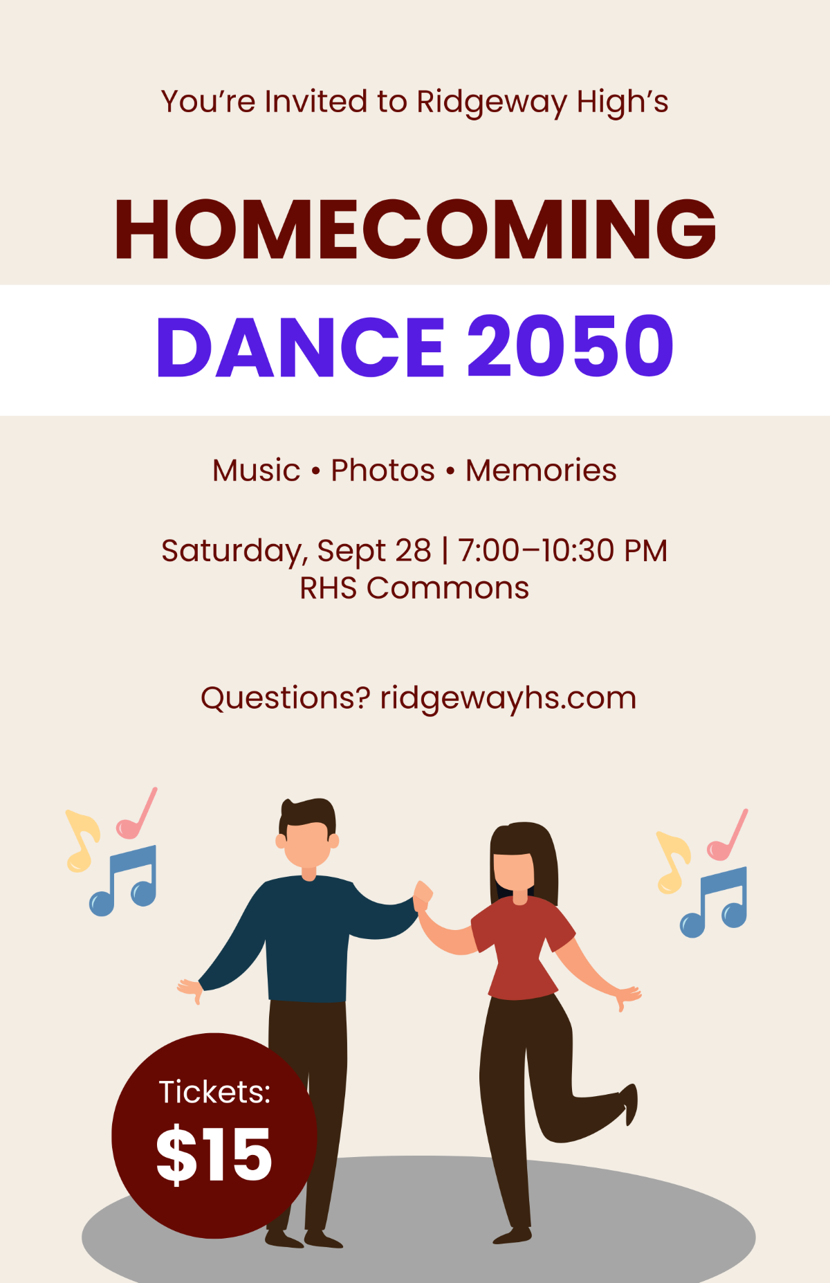 Free Homecoming Invitation Poster Template