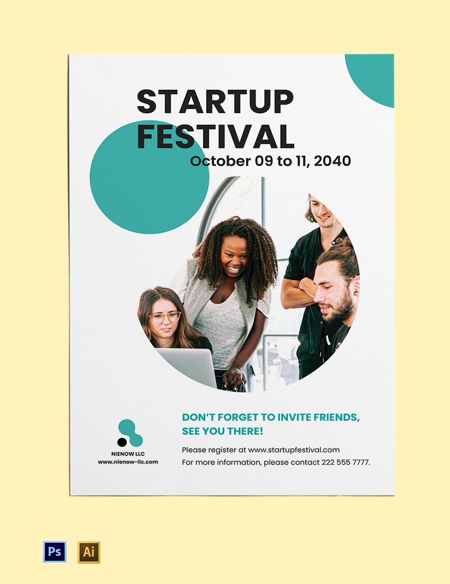 Startup Event Poster Template